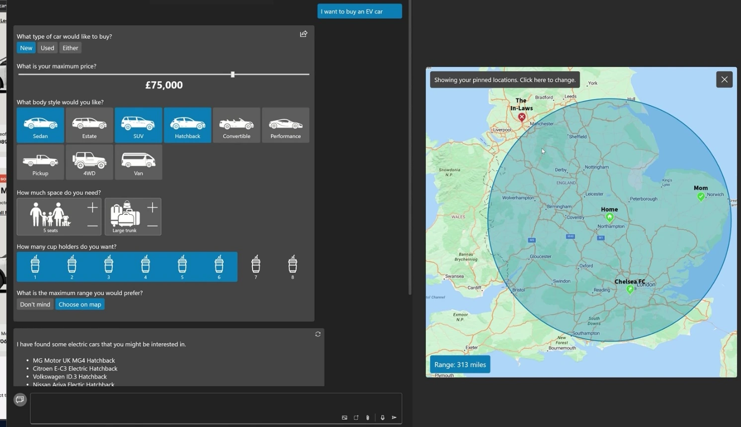 Context gathering interface